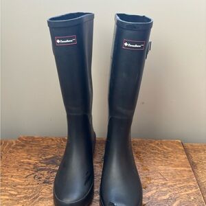 Canadiana Black Tall Rain Boots